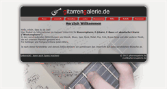 Desktop Screenshot of gitarrengalerie.de