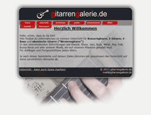 Tablet Screenshot of gitarrengalerie.de